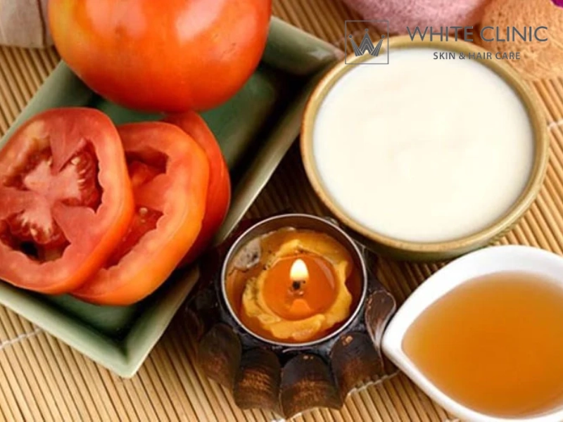 cà chua trị nám tàn nhang