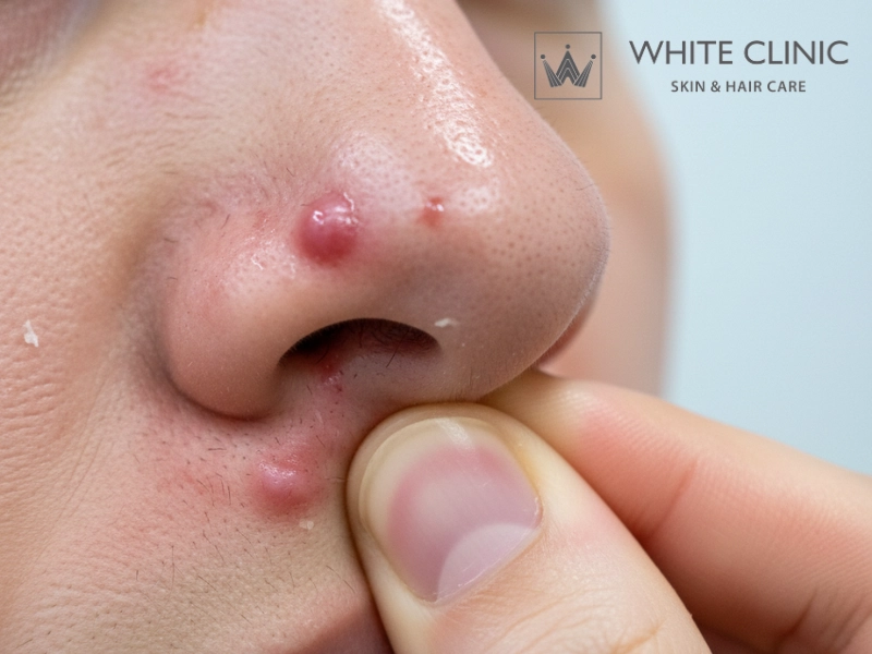 mụn đầu đen ở mũi