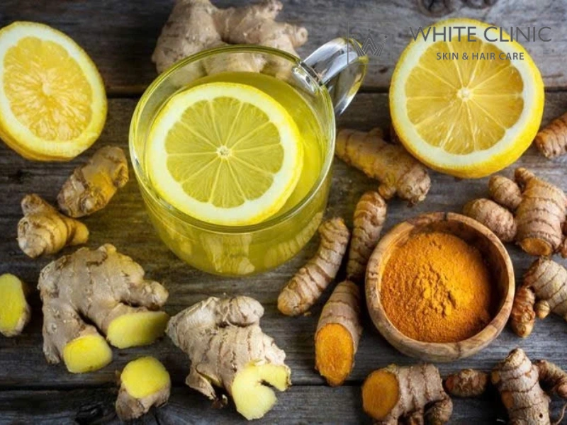 trị mụn bằng nghệ